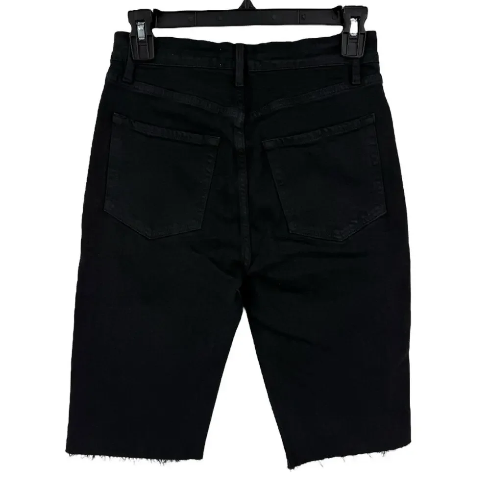 Frame Le Vintage Denim bermuda shorts black size 24 - Picture 5 of 9